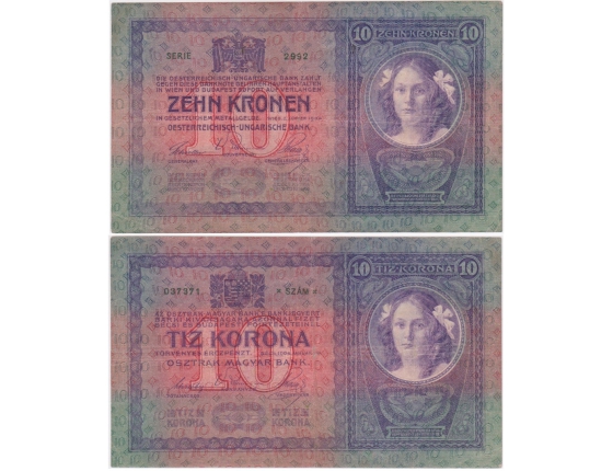 Austria Hungary - 10 crowns banknote 1904