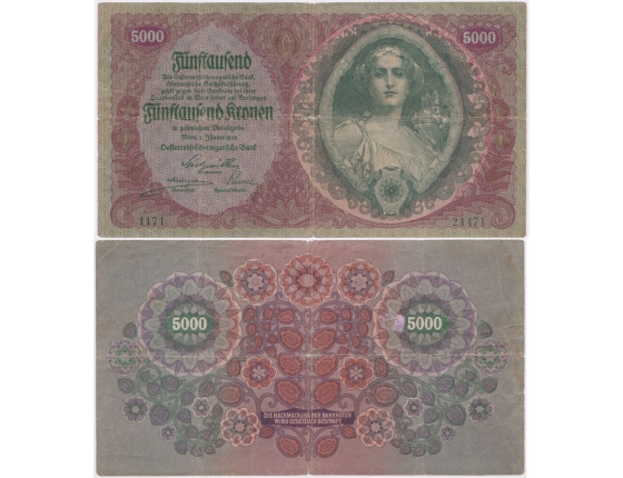 5000 korun 1922