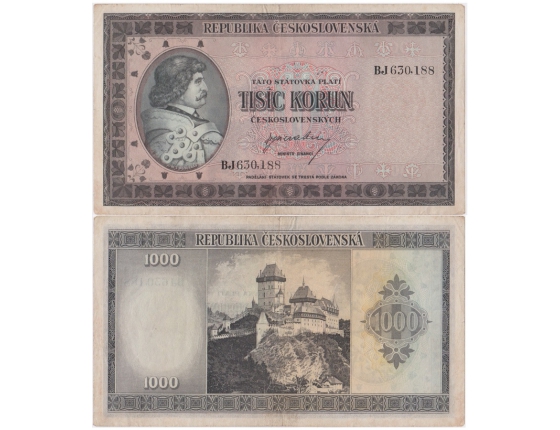 1000 korun 1945