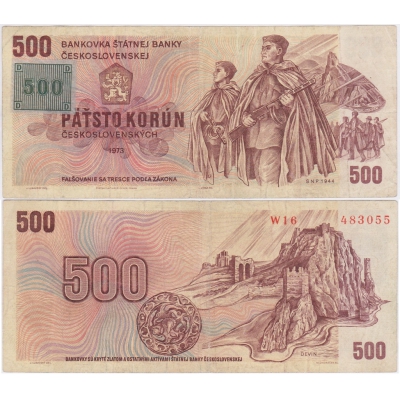 500 korun 1973, kolek Česká republika