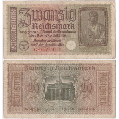 20 Reichsmark 1938-1945