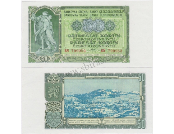 50 korun 1953 UNC