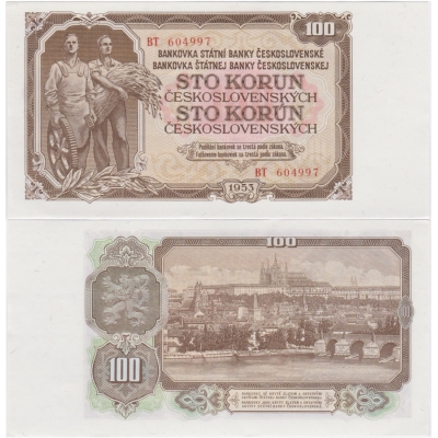 100 korun 1953 UNC