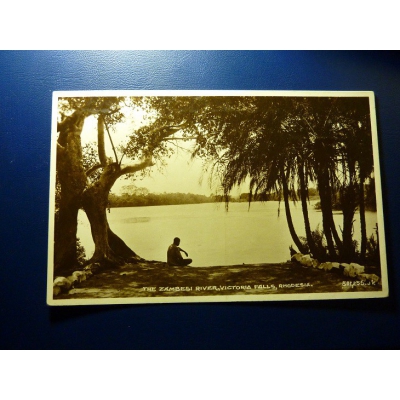 Afrika - pohlednice Rhodesia - The Zambesi River, Victoria Falls