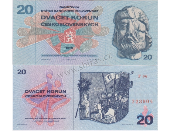 20 korun 1970 UNC