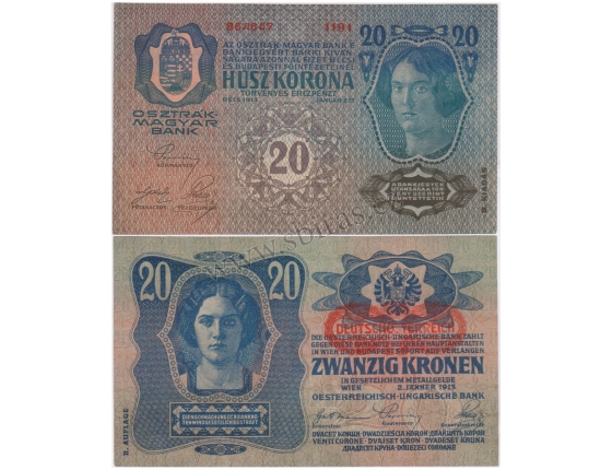 20 korun 1913, II. vydání