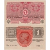 1 koruna 1916, série 1458 bez přetisku