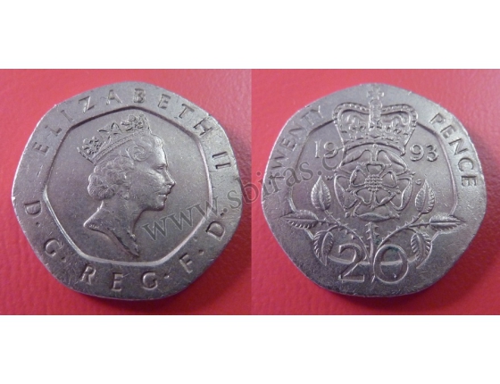 20 pence 1993