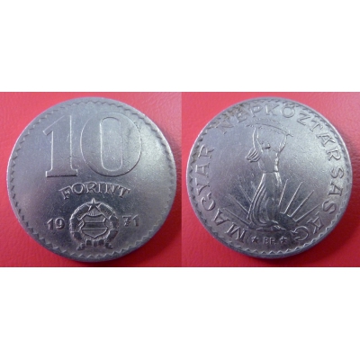 Maďarsko - 10 forint 1971