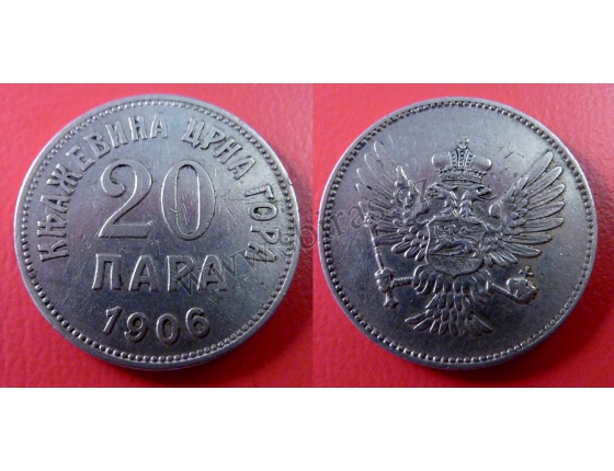 Černá Hora - 20 para 1906