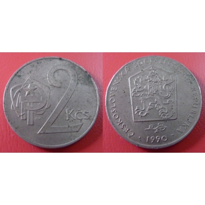 2 koruny 1990
