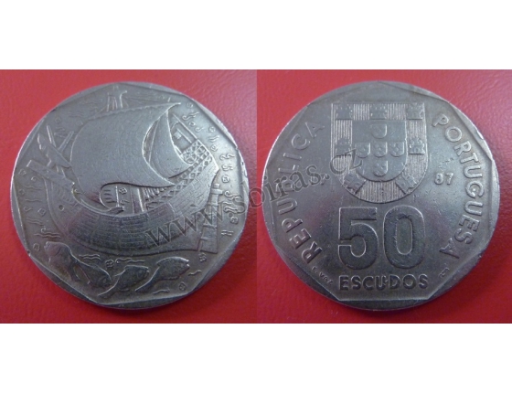 Portugalsko - 50 Escudos 1987