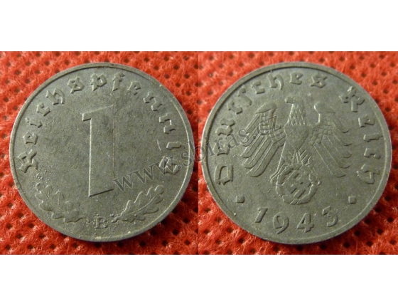 1 Reichspfennig 1943 B