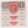 1 koruna 1916 UNC, 3x po sobě jdoucí číslovač