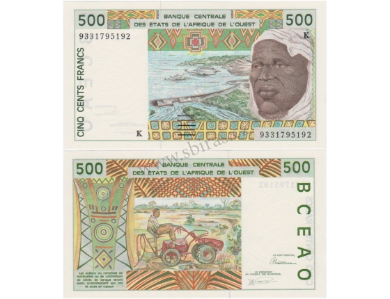 Západní Afrika - Senegal 500 franků UNC