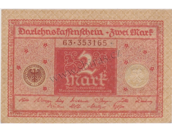Germany - 2 Mark banknote 1920