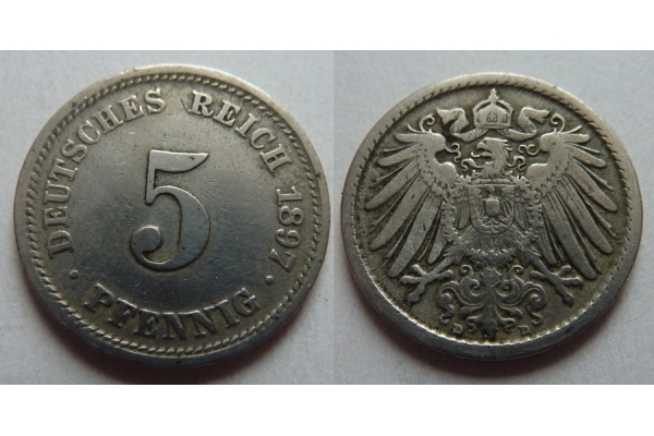 5 Pfennig 1897 A