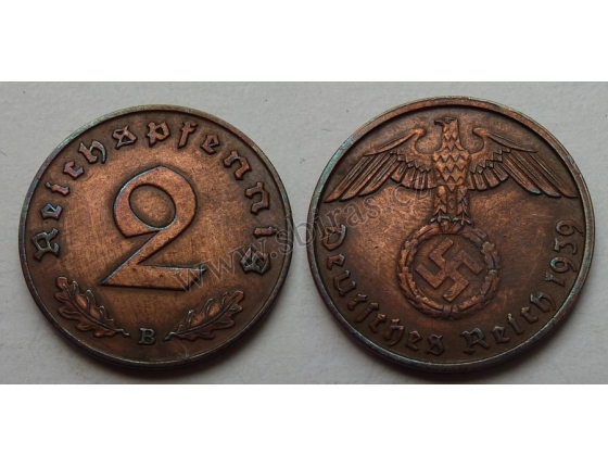 2 Reichspfennig 1939 B