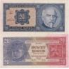 20 korun 1926 neperforovaná, série Ge