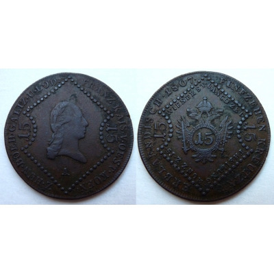 František I. - mince 15 krejcarů 1807