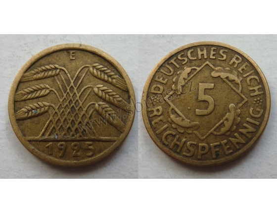 5 Reichspfennig 1925 E