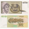 Jugoslávie - bankovka 100 dinara 1991 UNC