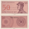 Indonésie - bankovka 50 lima puluh sen 1964 aUNC