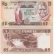 Zambie - bankovka 5 kwacha 1980-1988 UNC