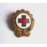 Zdravotník Československého červeného kříže - historický odznak připínací, smalt