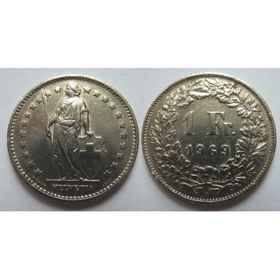 Schweiz - 1 Franc 1969