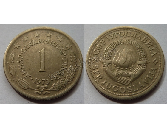 Jugoslávie - 1 dinar 1973
