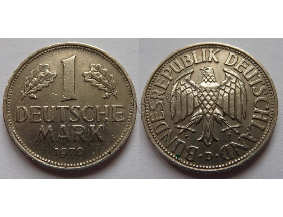 Západní Německo - 1 Mark 1970 D