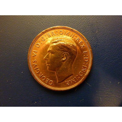 Velká Británie - mince 1 penny 1944