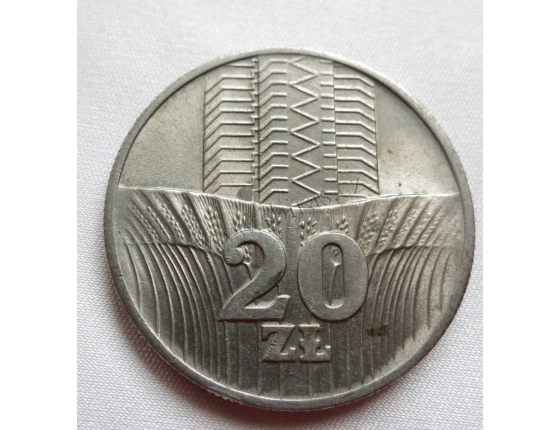 Polsko - 20 zlotych 1974, vodopád