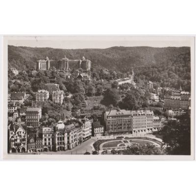 Karlovy Vary, Benešovo náměstí - pohlednice malý formát