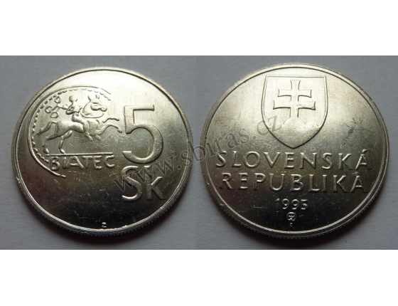Slovensko - 5 korun 1995