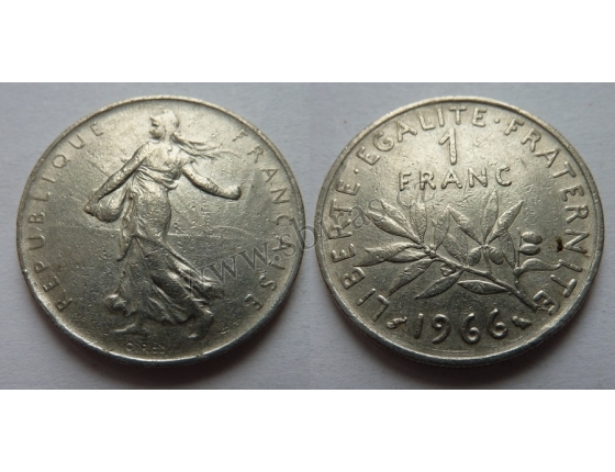 Francie - 1 franc 1966