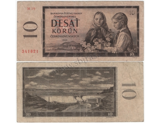Czechoslovakia - 10 crowns banknote, 1960