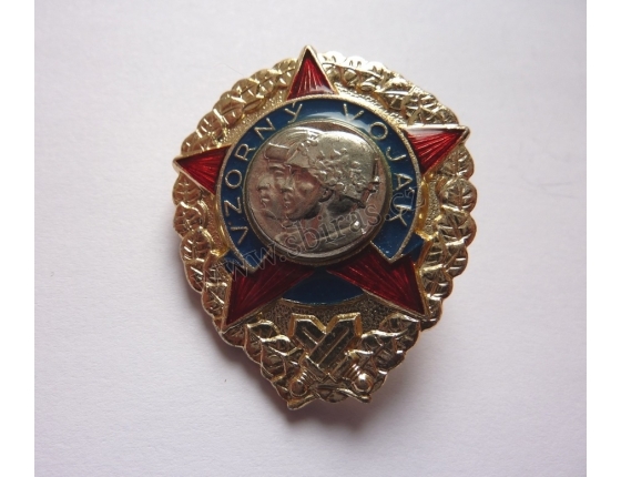 Czechoslovakia -Exemplary soldier Badge