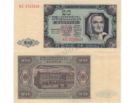 20 zlotych 1948